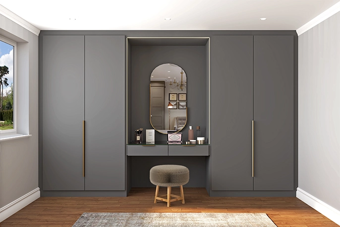 Built-In Wardrobe with Dressing Table